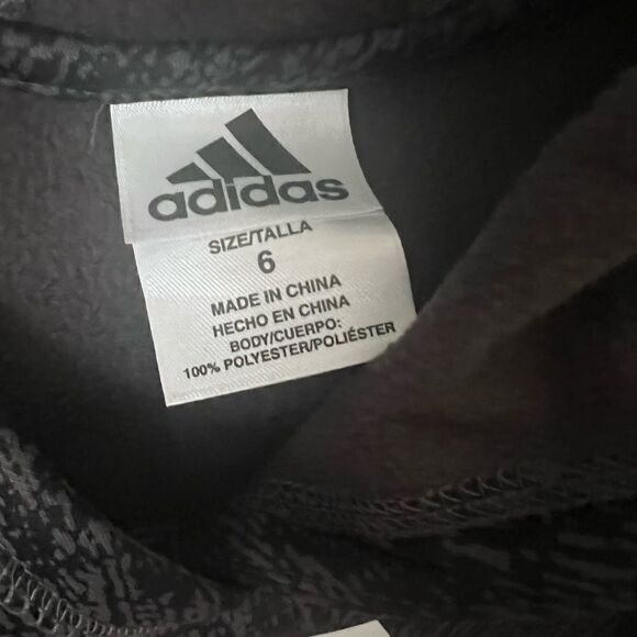 Adidas Boys Hoodie Sweatshirt Jacket size 6 - Picture 4 of 4